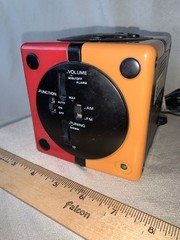 D530 Vtg 1990s GPX Gran Prix Radio Alarm Clock Rubik Simon Multi-Color CUBE EUC
