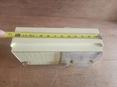 RCA Victor RDD19Z Clock Tube Radio AM 1950s Pale Yellow Parts Repair Vintage USA