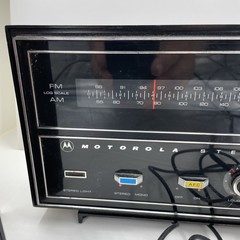Vtg Motorola Stereophonic FM AM Stereo Radio & Speakers Model TT39FW Japan made