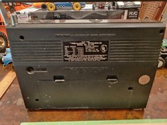 Vintage Portable Radio Realisric Patrolman-50 Raidoshack Chrome Tested See Video