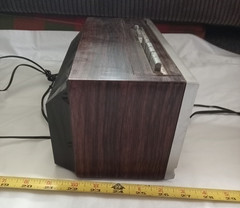 GE AM/FM clock radio cassette recorder – Model 7 4984A, tested & working.