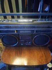 Hitachi TRK-7252HC 1980s Vintage Boombox Radio Cassette Recorder Ghetto Blaster