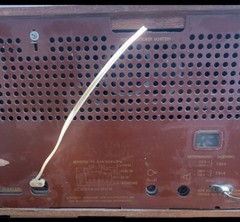 Germany Weimar 5350b Tube radio 1950s, Single End EL84