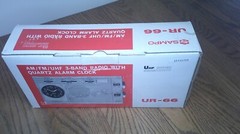vintage Sampo UR-66 Am/Fm 3 band radio & alarm clock original box NOS Z105