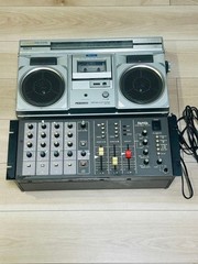HITACHI Boombox TRK-TRK-8300 PERDISCO vintage w/RAMSA WR-X01A