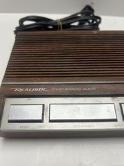 Realistic Model 12-140 Weatheradio Weather Alert Radio Vintage Faux Wood Grain