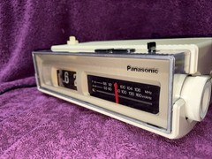 Vintage Panasonic RC-6002 FM/AM Flip Clock Radio White NICE CONDITION WORKING