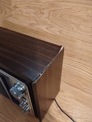 Vintage Realistic MTA-12 693 Tabletop AM/FM Radio Wood Veneer