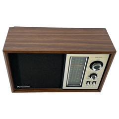 Panasonic RE-6286 FM/AM Tabletop Radio Solid State Wood Grain Case