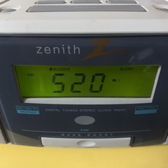 Zenith Z212G AM/FM Stereo/TV Digital Tuning Clock Radio Stereo Wide Tested Works