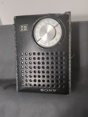 Vintage Sony TFM-850W 8 Transistor Radio FM AM With Leather Case Tested!