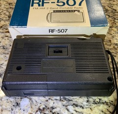 Vintage Panasonic RF-507 AM / FM 2 Band Portable Radio Original Box Tested