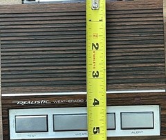 VINTAGE REALISTIC WEATHERADIO Alert Model 12-140 Simulated Walnut Finish Taiwan