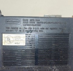 RARE juliette mpr-3194 radio air police weather am fm solid state WORKS