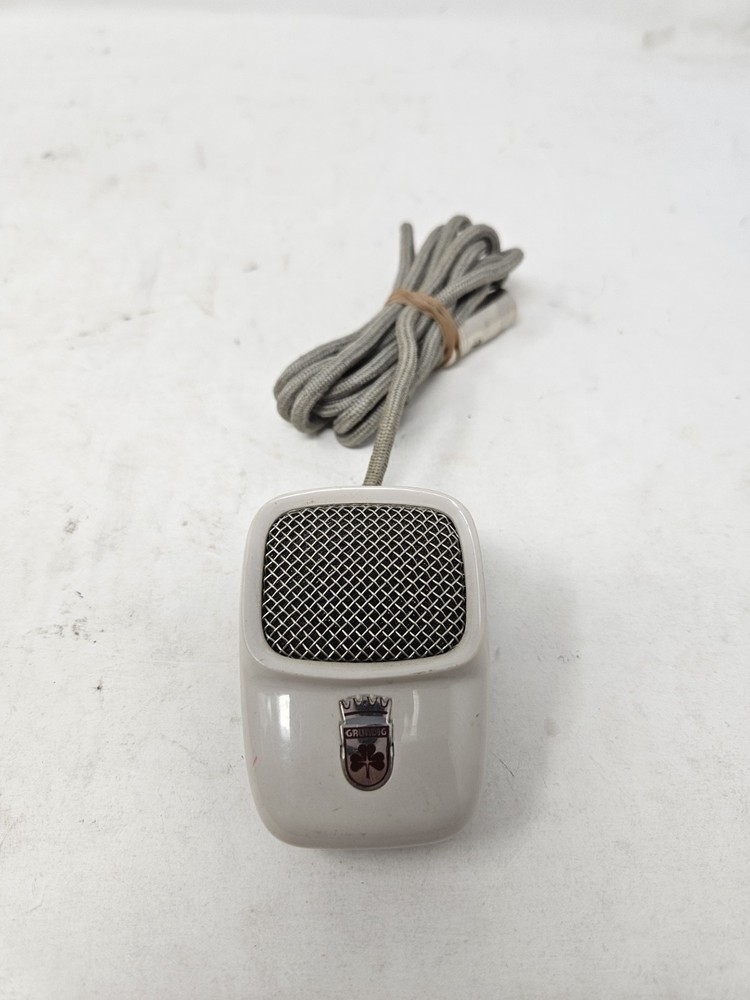 Grundig Microphone GDM 12 Dynamishes Mikrofon 1960s Germany 3-Pin Din Dynamic
