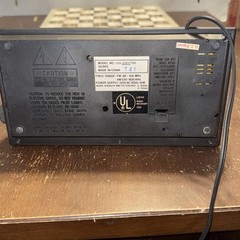 1980s SEARS Alarm Clock AMFM Radio, 2 Alarms Vintage Tested & Working