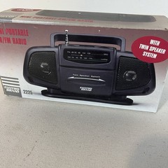 Vintage, Electro Brand Mini AM/FM Radio Model 2225 TESTED AND WORKS NIB