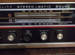 Vintage Commodore 744 Tube Radio Stereo Matic Sound 4 Speaker Japan WORKING