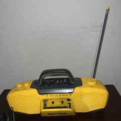 Sony CFS-903 Water Resistant Stereo Cassette Yellow Tape Player Tested Works LN