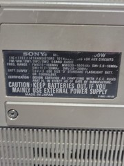 SONY FM/MW/SW 5 Band Receiver Model No ICF-5900W Tested Works *video* READ