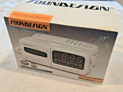 VINTAGE – SOUNDESIGN AM-FM / CLOCK RADIO / TELEPHONE / CASSETTE PLAYER – 7569IVY