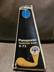 Panasonic Toot-A-Loop Transistor Radio R-72 Blue Beautiful Condition Box