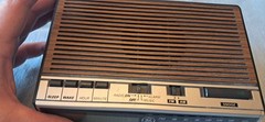 Vintage GE Digital AM/FM Clock Radio Wood Grain Model No. 7-4612B WORKS