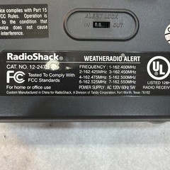 RadioShack 12-247B Weather Radio Alert 7 Channel NOAA Digital – Tested – Works