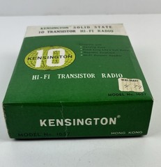 Kensington Solid State 10 Transistor AM Radio Model: 1657 Hong Kong