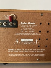 Radio Shack Realistic MTA-15 AM/FM Table Top Radio Model # 12-695 Vintage Tested