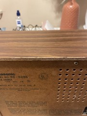 Vintage Panasonic RE-6286 AM/FM Radio Walnut Woodgrain Matsushita Japan