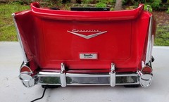1957 VINTAGE CHEVY RANDIX CR-1957 AM/FM/CASSETTE AC/DC RADIO MINT CONDITION+++++