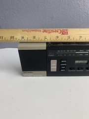 Vintage AM/FM Clock Radio Stereo System w/ One Detachable Speaker – Model # Us-2