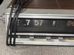 Vintage 1980’s SOUNDESIGN MCM FLIP AM-FM Radio Alarm CLOCK 3566C Works Good