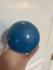Vintage 1969 Panasonic Radio Panapet BLUE BALL R-70 Model Space Age AM Works
