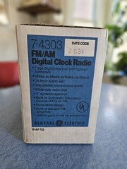 NEW NOS General Electric GE 7-4303 FM/AM Digital Flip Clock Radio 1980 Unopened