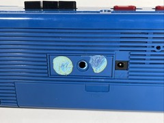 Vintage 1980s Soundesign Color Tunes Radio Cassette Player 4603VBL Blue Boom Box