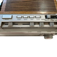 VTG GE General Electric 7-4975B AM/FM/Cassette Tape Clock Radio Recorder