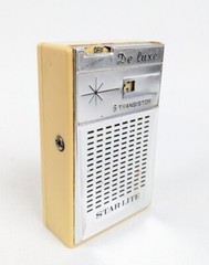 Vintage Star-Lite Jupiter De-Luxe 6 Transistor AM Portable Radio w/ Box ~ PARTS