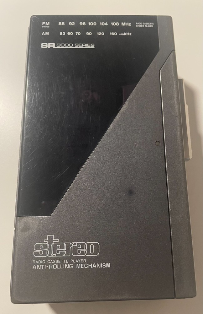 Vintage Sears SR‑3000 Series Portable Stereo Radio Cassette Player – READ