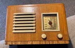 Vintage General Television and Radio Corp Model 19 2A 5 Radio – Untested -USA
