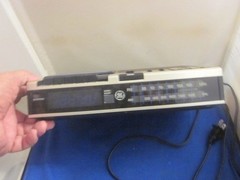 Vintage GE 7-4956B FM/AM Clock Radio Cassette Player Recorder Tested & Working!