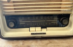 Vintage Telefunken Jubilee Export 1950s Tube Radio AM/FM Works West Germany