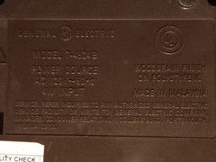 General Electric GE AM/FM Alarm Clock Radio Model 7-4624B Wood Grain *Tested*