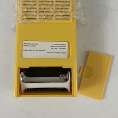 Vintage Pocket Am/FM Radio with Foam Headphones Yellow New Old Stock