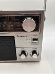 VINTAGE Hitachi KH-1180H AM/FM/TV1TV2 3-Band Radio WORKS