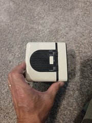 Vintage 80s Cube MAGNAVOX Dual Alarm Clock AM/FM Cream Radio D3110/37 Tested