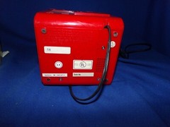 Vintage Randix Red Cube Box Square Cassette, Clock, AM/FM Radio – Works
