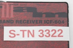 Sony ICF-604 AM-FM 2-Band Radio Card Ultra Slim Vintage Retro Tested Rare Japan