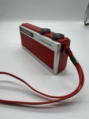 Red Vintage Realistic Portable Radio Radio Shack Tested and Working
